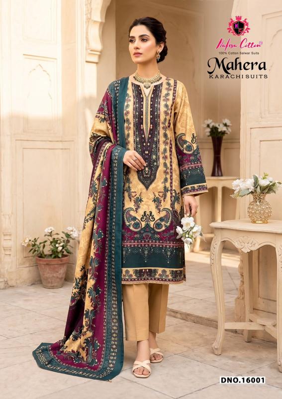 Nafisa mahera vol 16 cotton dress materials wholesale online
